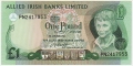 Allied Irish Banks 1 Pound,  1. 7.1983